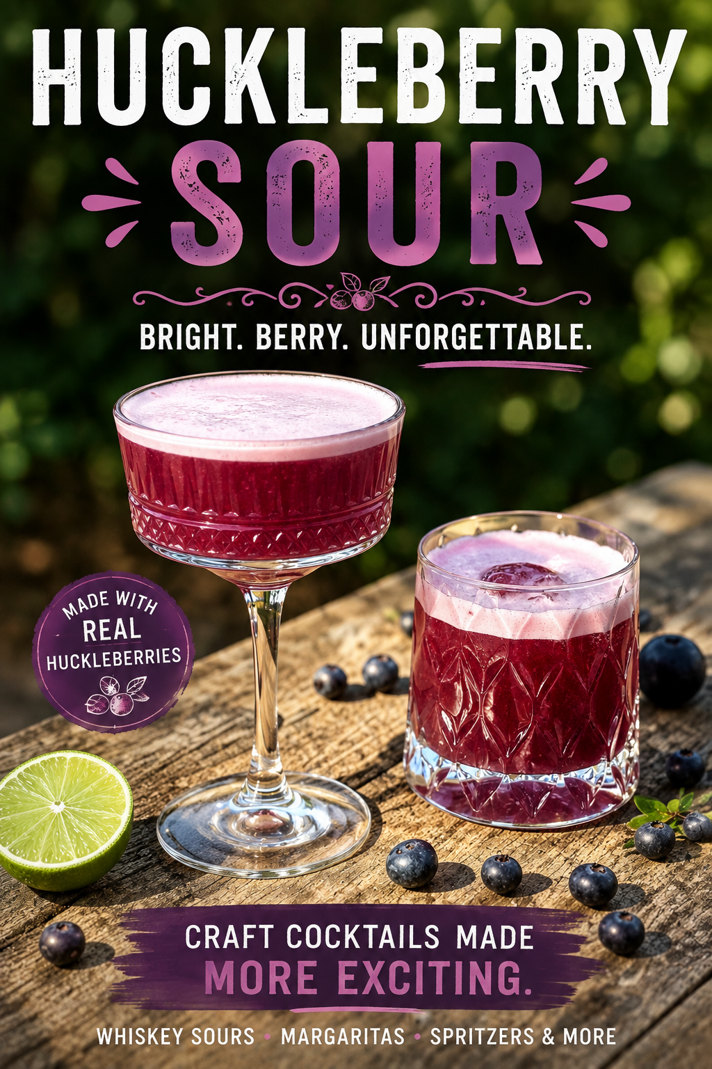 Huckleberry Whiskey Sour: A Summer Cocktail Recipe with Idaho Flavor