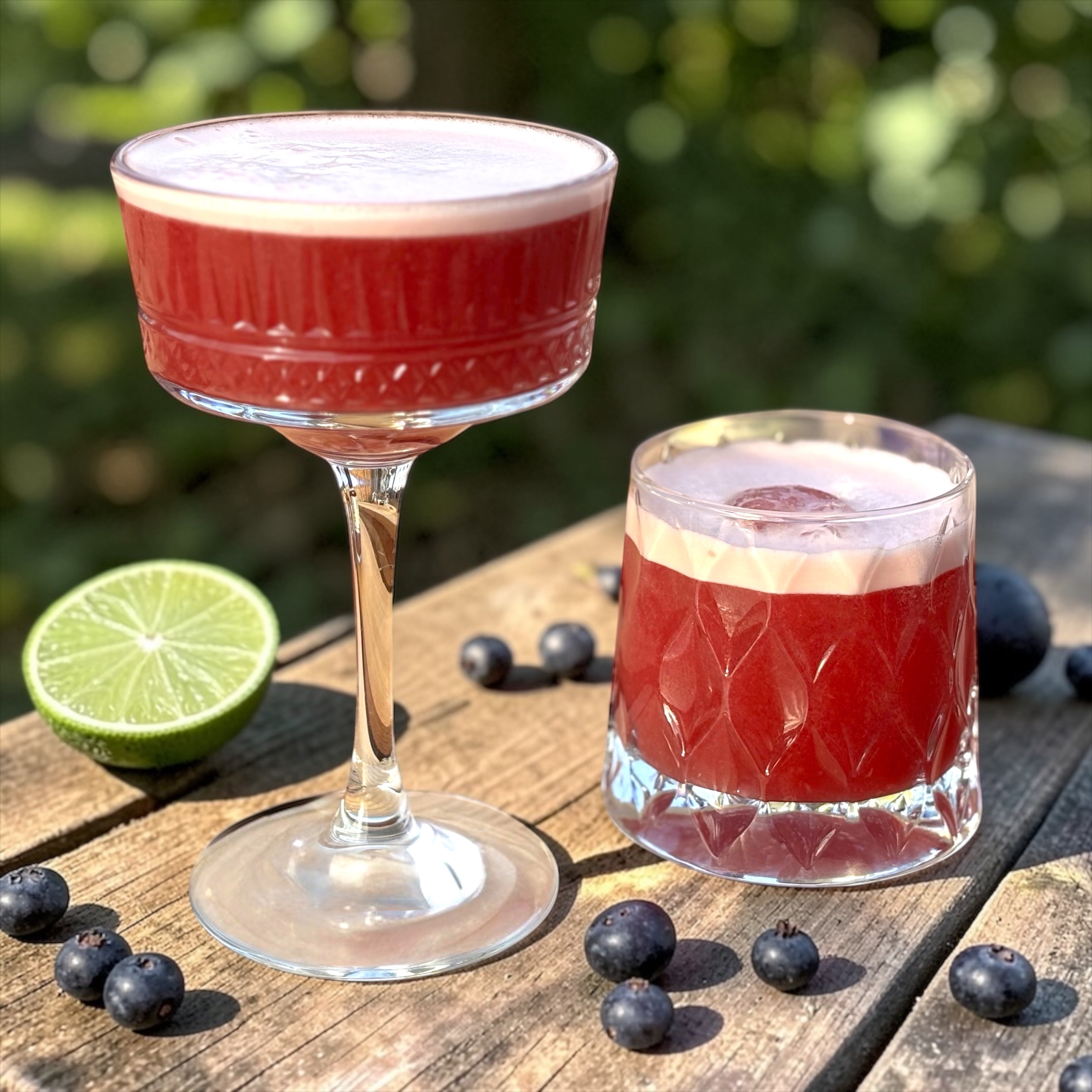 Huckleberry Whiskey Sour